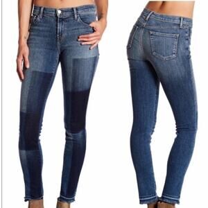 J Brand skinny leg patchwork jeans size 24 B87